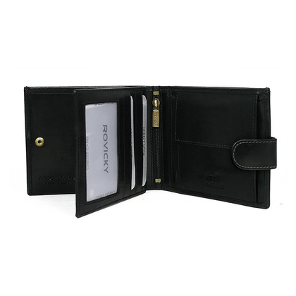 Duzy portfel meski ze skory naturalnej