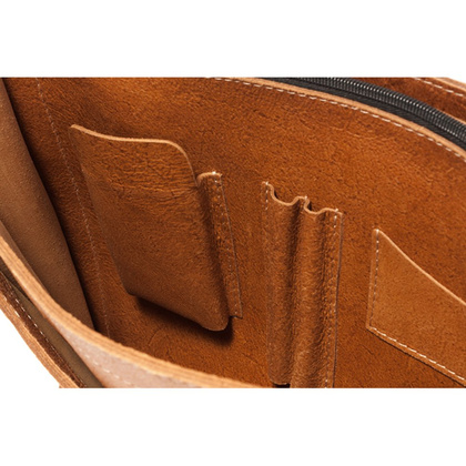 Big torba skórzana biznesowa KEMER VOOC TC8 Camel Edycja Limitowana