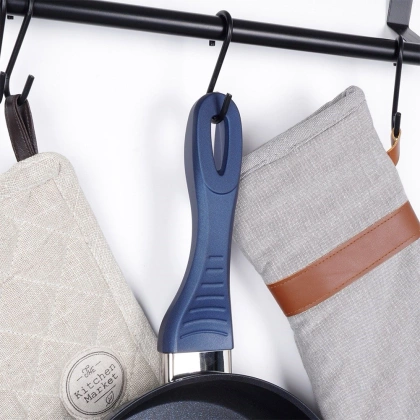 Patelnia diamentowa z pokrywką do smażenia duszenia wysoka 28 cm