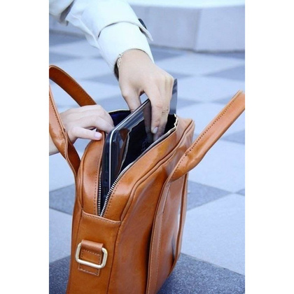 Torba damska na laptopa 15.4' KEMER FL10 Camel - min. zamówienie 20 / 50 / 100 szt.