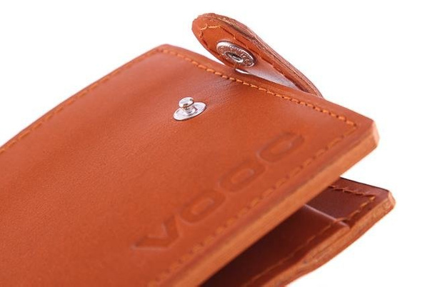 Portfel skórzany unisex KEMER VOOC Vintage P21 Koniak