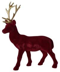 Renifer burgundowy zamszowy mały