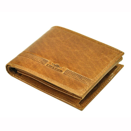 Skórzany męski portfel Charro MODENA 1373 czarny