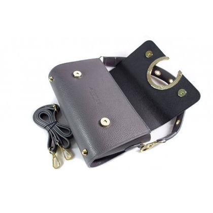 Listonoszka La Bomba złote okucia Szara LB134G