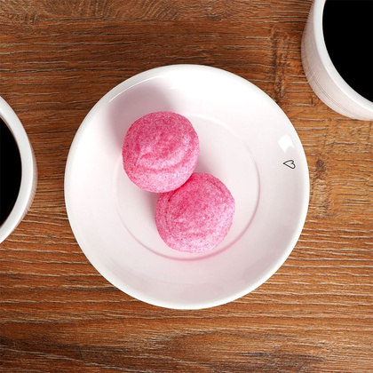 Spodek / talerzyk mały ceramiczny biały SERDUSZKA 12 cm