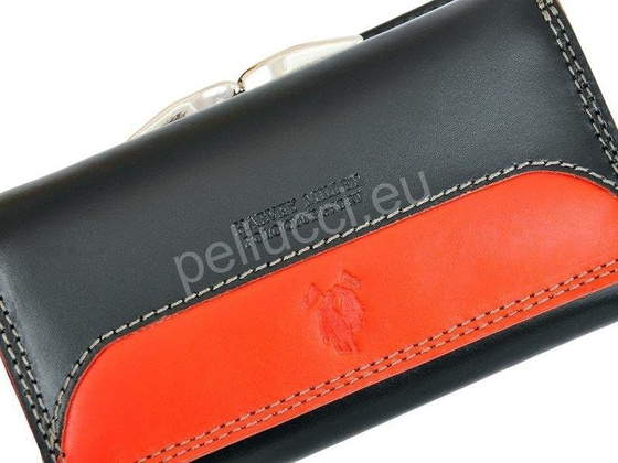 Portfel damski skórzany PELLUCCI Polo Club 8 PL10 Czerwony