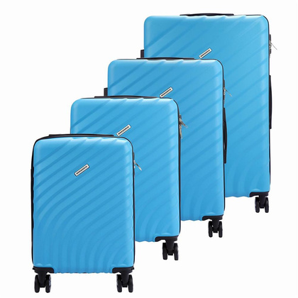 Zestaw z czterech walizek W6007 S18/20/24/28 żółty KEMER