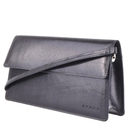 Torebka damska skórzana KEMER R16 Czarna - min. zamówienie 20 / 50 / 100 szt.