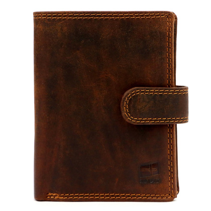 Portfel męski skórzany PELLUCCI UGLE N4L brązowy