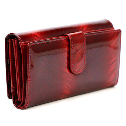 Portfel damski skórzany PELLUCCI FF-122 czerwony
