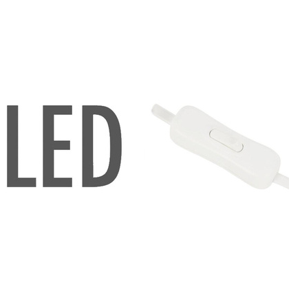 ŚWIECZNIK ADWENTOWY DREWNIANY BIAŁY 7 LED