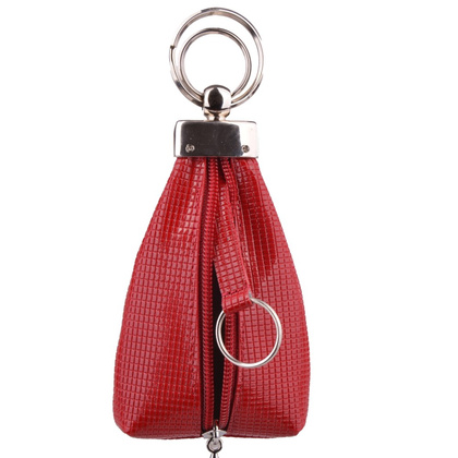 Etui na klucze skórzane KEMER KL 312 Czerwony lakier - min. zamówienie 20 / 50 / 100 szt.