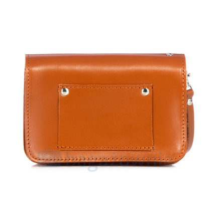 BIG saszetka skórzana do paska KEMER VOOC Vintage P111 KONIAK