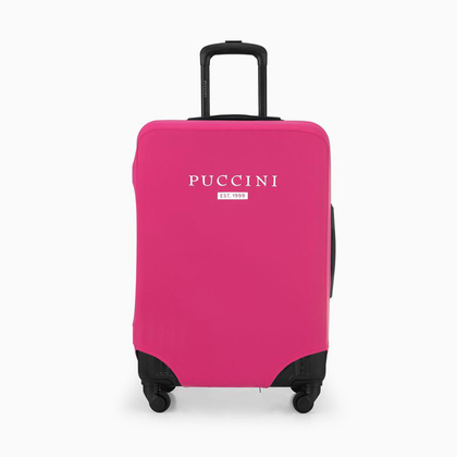 Elastyczny pokrowiec na średnią walizkę PUCCINI PBB 3A Różowy