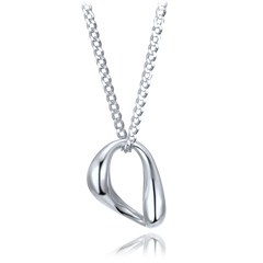 MINET Elegancki srebrny naszyjnik