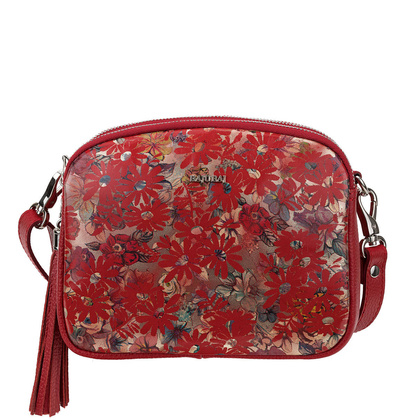 Mała i klasyczna torebka BajuBaj ze skóry licowej i ozdobnym frędzlem TD835s132