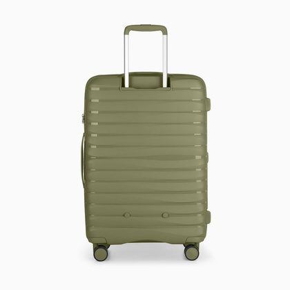 Średnia walizka PUCCINI MAURITIUS PP025B 5A Oliwkowa