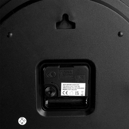 Zegar ścienny z termometrem i higrometrem biały 30 cm