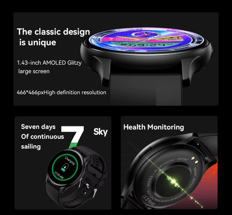 Smartwatch RUBICON RNCF11 Black SMARUB240