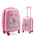Walizka dziecięca KEMER RGL BIAŁE KOTKI Różowa