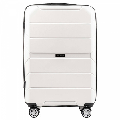 Średnia walizka WINGS PP05 M Biała