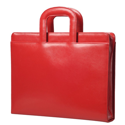 Aktówka skórzana KEMER B II-33/DW Czerwona