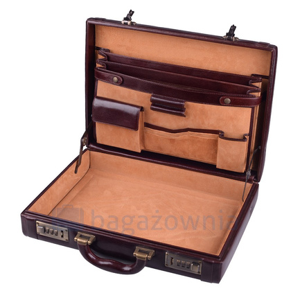 Neseser skórzany A5-04-S1-154 Brązowy - min. zamówienie 20 / 50 / 100 szt.