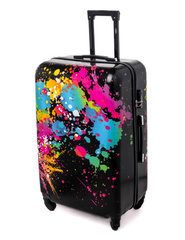 Duża walizka KEMER RGL PRINT L Ciapki Multikolor