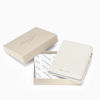 Portfel damski skórzany PUCCINI ZEN ZN9006 0A Biały