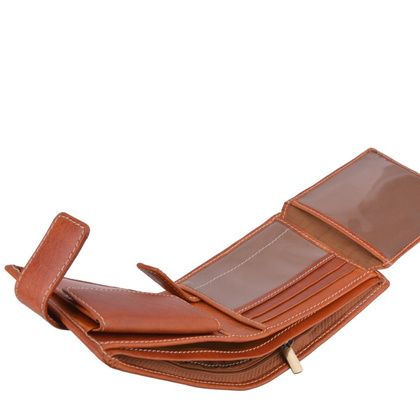 Portfel męski skórzany KEMER 005M/J Jasny Brąz - min. zamówienie 20 / 50 / 100 szt.