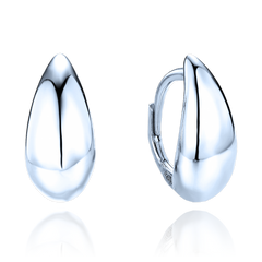 MINET Nowoczesne srebrne kolczyki