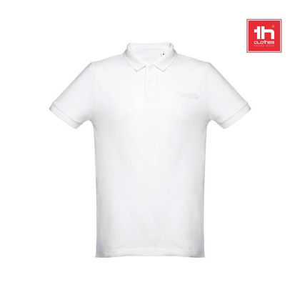 THC DHAKA WH. Męski polo t-shirt