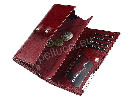 Portfel damski skórzany PELLUCCI GF107 Popiel