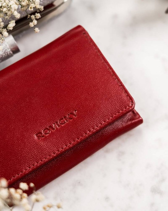 Skórzany portfel z zewnętrzną portmonetką