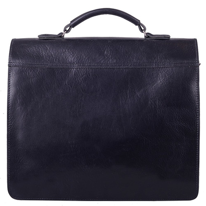 Torba skórzana na ramię KEMER 904 Czarny