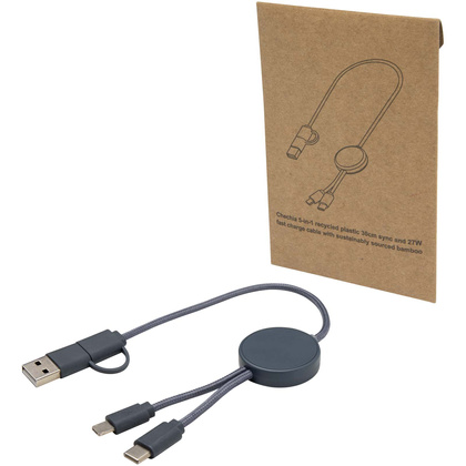 Citala kabel do synchronizacji danych i szybkiego ładowania 5 w 1 27 W o długości 30 cm z tworzyw sztucznych pochodzących z recyklingu