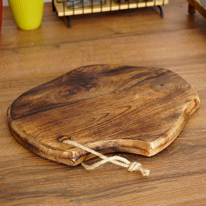 Deska do krojenia drewniana / taca do serwowania 33x22 cm