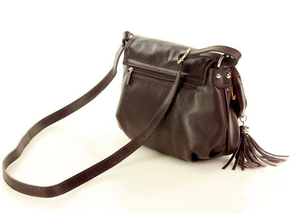 Listonoszka damska skórzana MARCO MAZZINI - Agnese Elegant brąz caffe - min. zamówienie 20 / 50 / 100 szt.