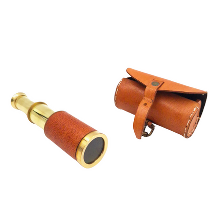 Mini lunetka w skórzanym etui - TEL023B
