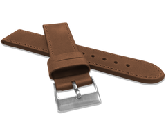 LAVVU Brązowy szyty pasek SPORT z luksusowej skóry Top Grain - 26