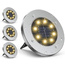 lampa solarna 8 LED SMD do wbicia w podłoże kpl. 4 szt.