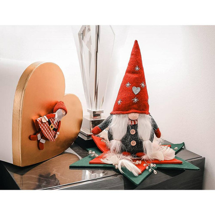 Skrzat krasnal świąteczny gnom 30 cm