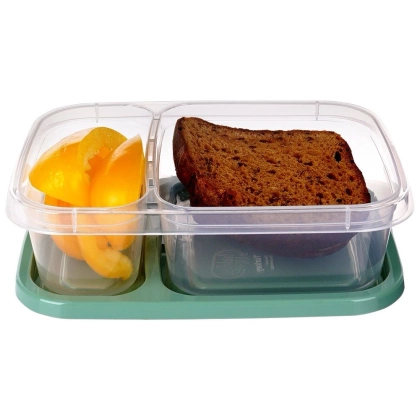 Pojemnik na żywność dzielony 2-częściowy lunchbox 750 ml