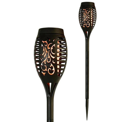 Pochodnia lampa solarna tańczące płomyki 12 LED SMD 7x7x50cm