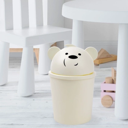 Kosz na śmieci odpady mini łazienkowy stołowy stół miś 1,5 l