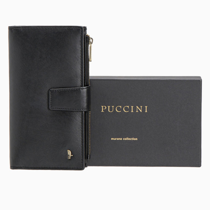 Portfel damski skórzany PUCCINI MURANO MU1501 1 Czarny