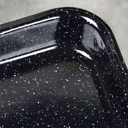 Emaliowana blacha do pieczenia brytfanna do smażenia 34x24x4,5 cm