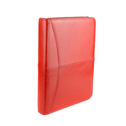 012 Aktówka skórzana-czerwona KEMER