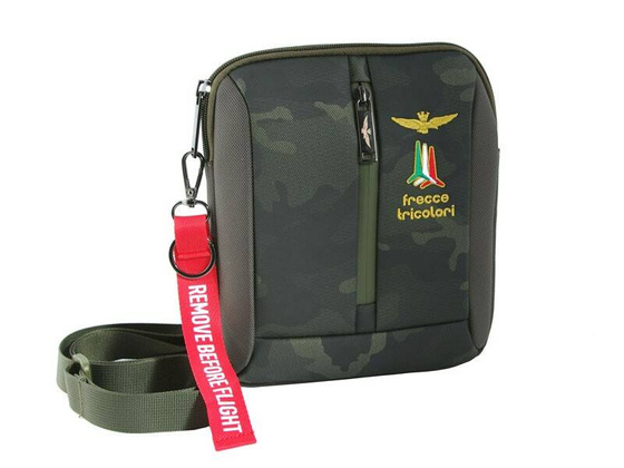 Torba na ramię AERONAUTICA MILITARE Drone Zielona