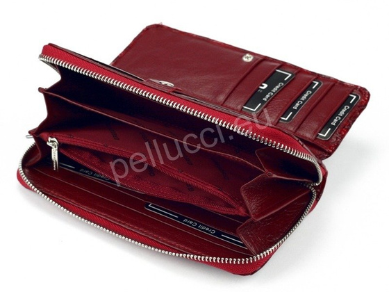 Portfel damski skórzany PELLUCCI FZ-111 Popiel